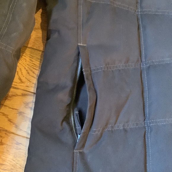 L.L. Bean Vintage Quilted Brown Goose Down Long Parka Coat Faux Fur Collar - Picture 8 of 11